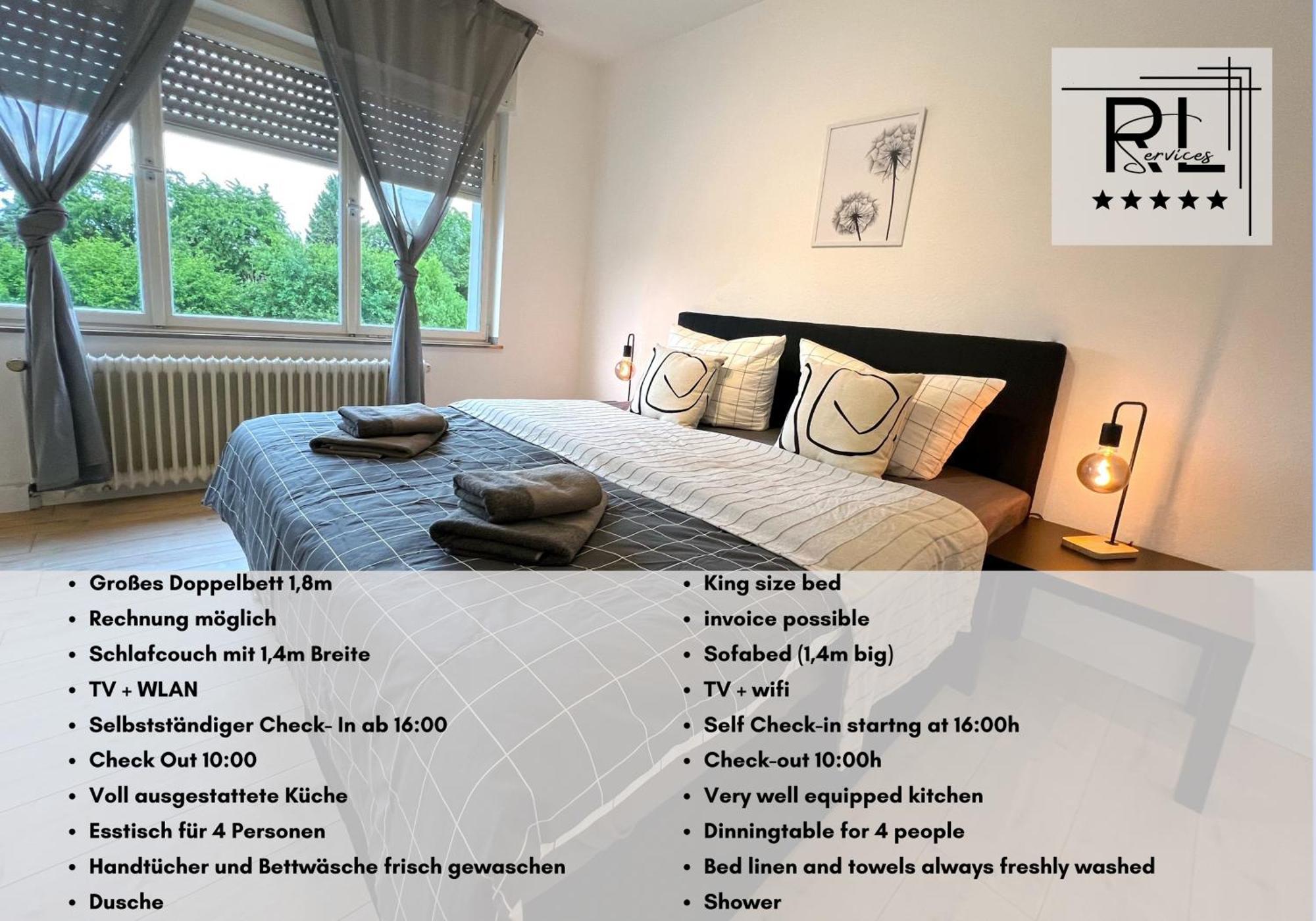 Ferienwohnung One Bed And One Sofa Bed, Self Check In, Invoice Mönchengladbach Exterior foto